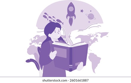 Student Learning Astrophysics on Book