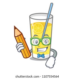 Student lemonade character cartoon style