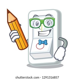 Student light switch attaches the character wall