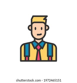Student Line Icon Vector Illustration