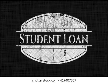 Student Loan chalkboard emblem
