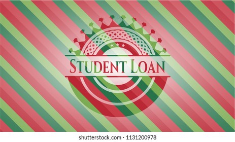 Student Loan christmas badge.