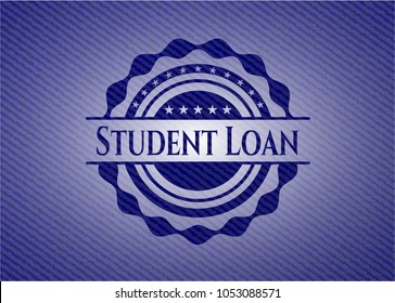 Student Loan with denim texture
