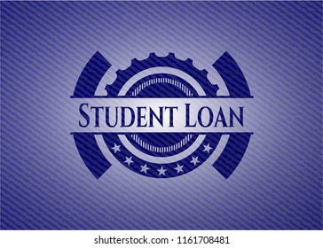 Student Loan with denim texture