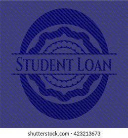 Student Loan with denim texture