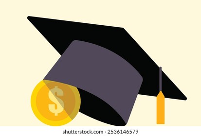 Student loan financial aid burden illustration
