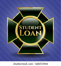 Emblema de oro de Préstamo para estudiantes