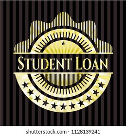 Student Loan gold shiny badge