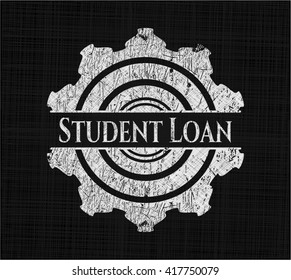 Student Loan on chalkboard