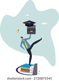 Student loan pitfall, knowledge cost and expense or big debt to pay off for education, high degree ego.about a man and his life.