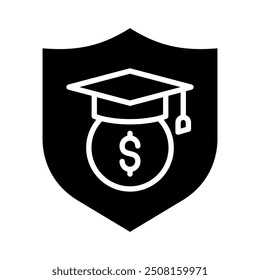 Student Loan Savior icon line vector illustration