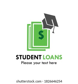 Student loans symbol logo template illustration