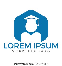 Student Logo design. Education Logo. Institutional and educational vector logo design.
