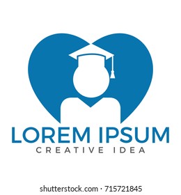 Student Logo design. Education Logo. Institutional and educational vector logo design.