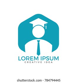 Student Logo Design Education Logo Institutional Stock Vector (Royalty ...