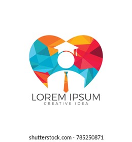 Student Logo design. Education Logo. Institutional and educational vector logo design.