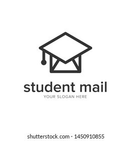 Student Mail Icon Logo Design