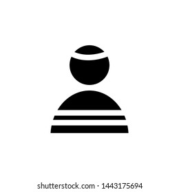 Student male female , icon vector template illustration , business education emblem isolated, outline solid black background white