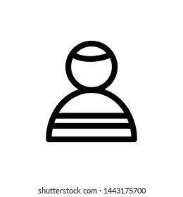Student male female , icon vector template illustration , business education emblem isolated, outline solid black background white