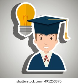 student man graduation education