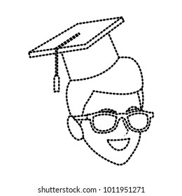 Student man with graduation hat
