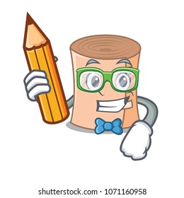 Student medical gauze character cartoon vector illustration