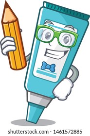 Student ointment isolated with in the cartoon