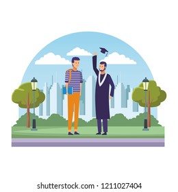 Student on graduation