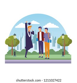Student on graduation