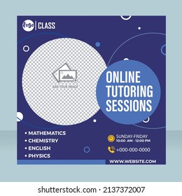 Student Online Classes Flyer Templat