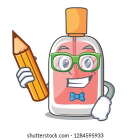 Student parfum botlle shape on the cartoon