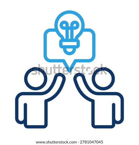 Student Participation Icon Color Vector Illustration