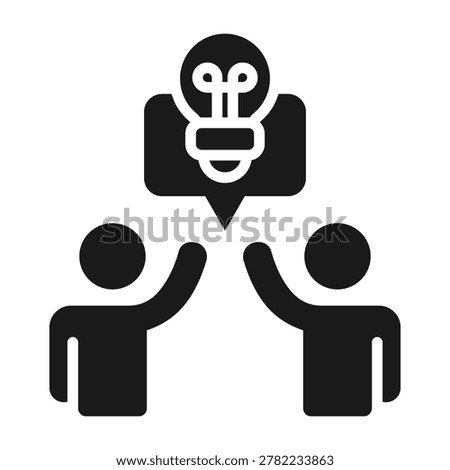 Student Participation Icon Glyph Vector Illustration
