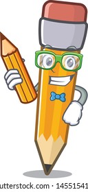 Student pencil isolated with in the mascot