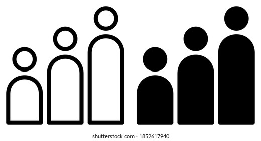 Student Performance, Grades in Outline and Glyph Icon