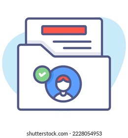 Student profile, student data, Modern concepts flat design, Premium quality vector illustration concept. Vector symbol.