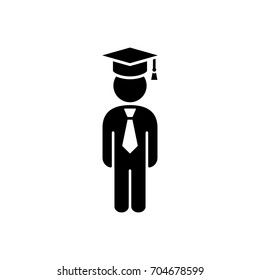 student pupil simple black icon