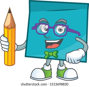 Student rectangle sticker paper character for company note