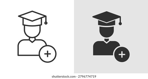Student Registration Icon represents enrollment processes, academic admissions, and student records management.