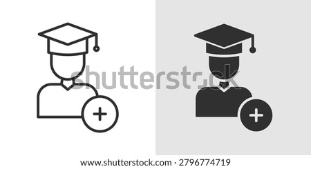 Student Registration Icon represents enrollment processes, academic admissions, and student records management.