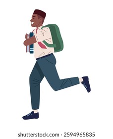 Student Running School Motion Learning Active