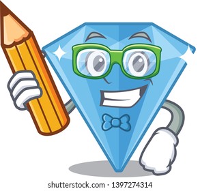 Student sapphire gems in the cartoon shape
