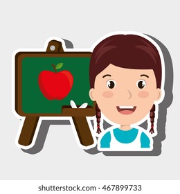 student school board graphic vector illsutartion graphic