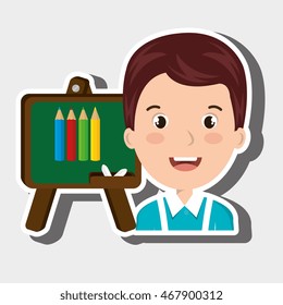 student school board graphic vector illsutartion graphic