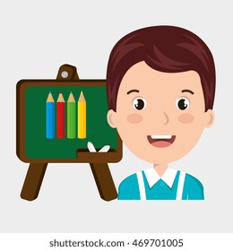 student school board graphic vector illsutartion graphic