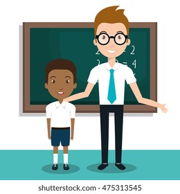 student school teacher icon vector illustration design