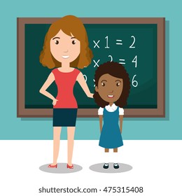 student school teacher icon vector illustration design