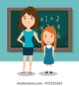student school teacher icon vector illustration design