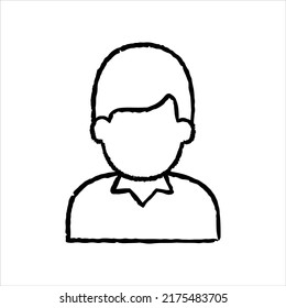 Icono de dibujo manual del alumno ilustración gráfica del vector
