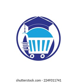 Student shop vector logo template. Suitable for education.